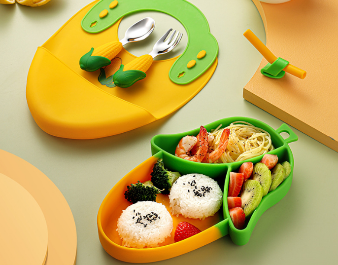silicone baby eating sets